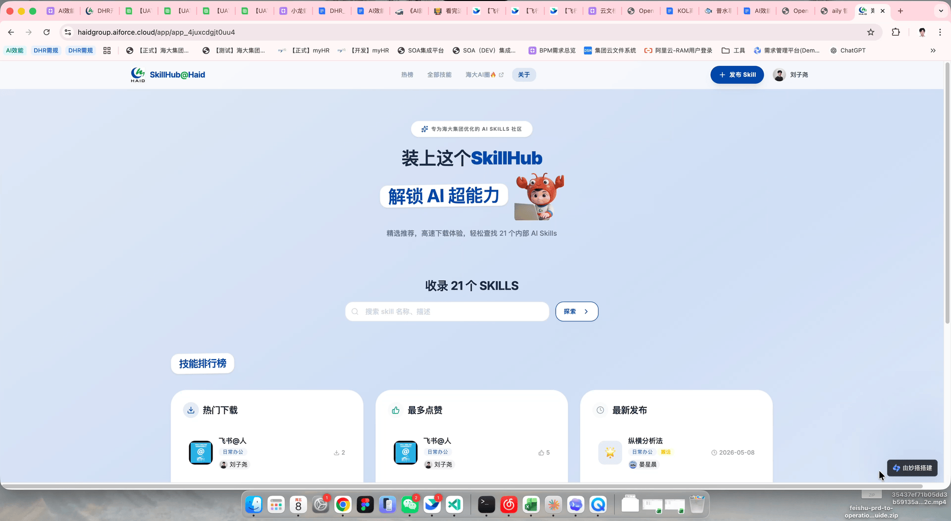 Skillhub@Haid 浏览 / 安装 / 分享技能演示